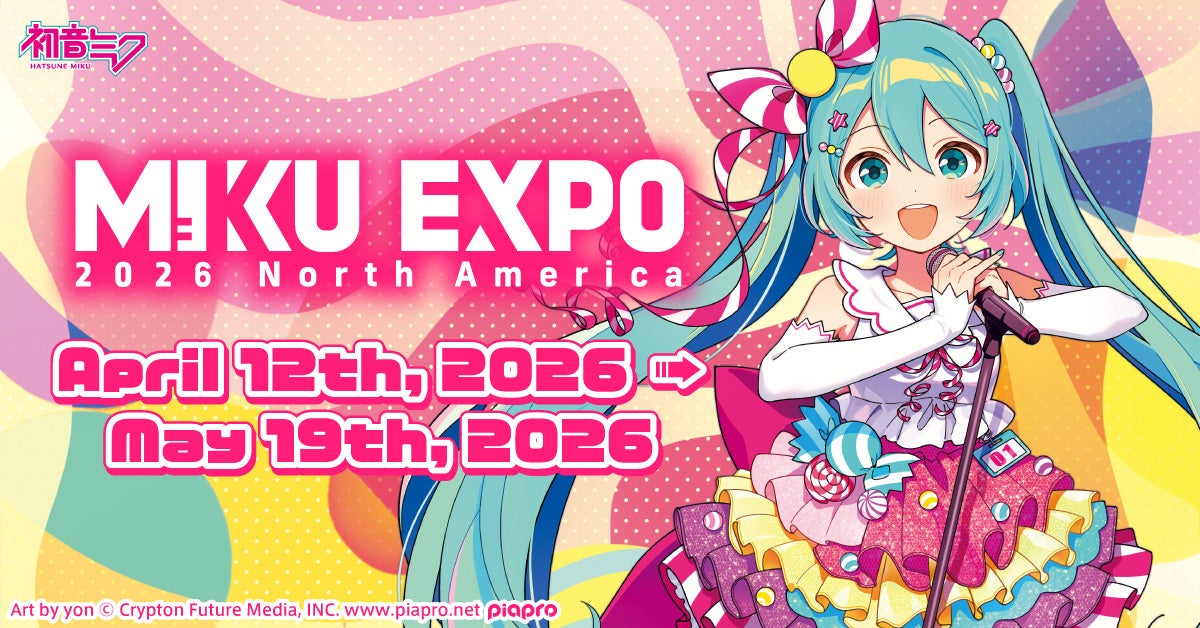 HATSUNE MIKU EXPO 2026 North Americaツアービジュアル