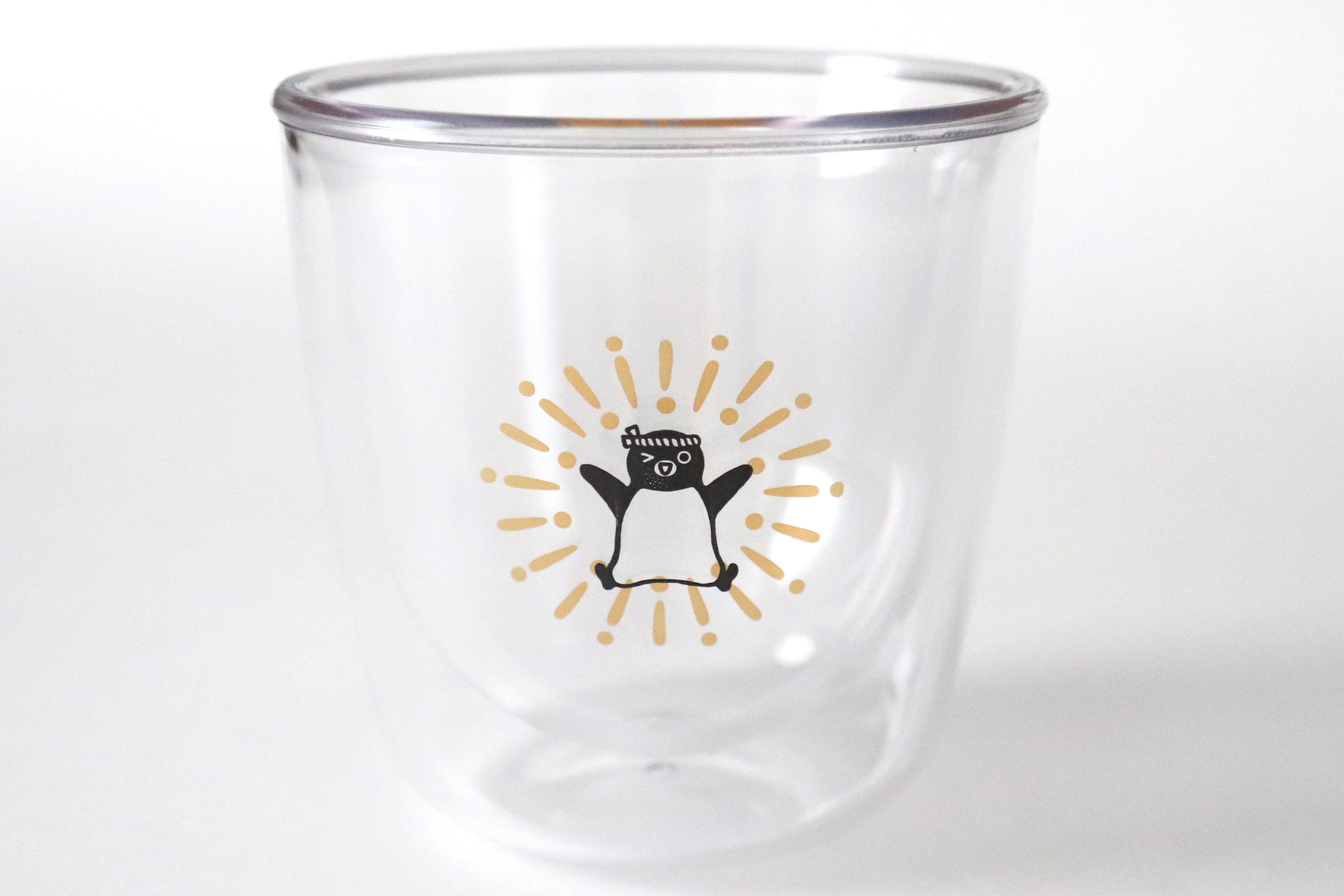 Suicaのペンギン われないダブルウォールグラス
