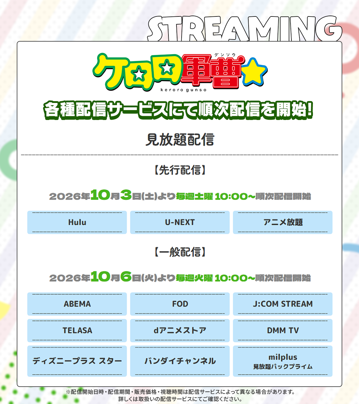 配信情報
