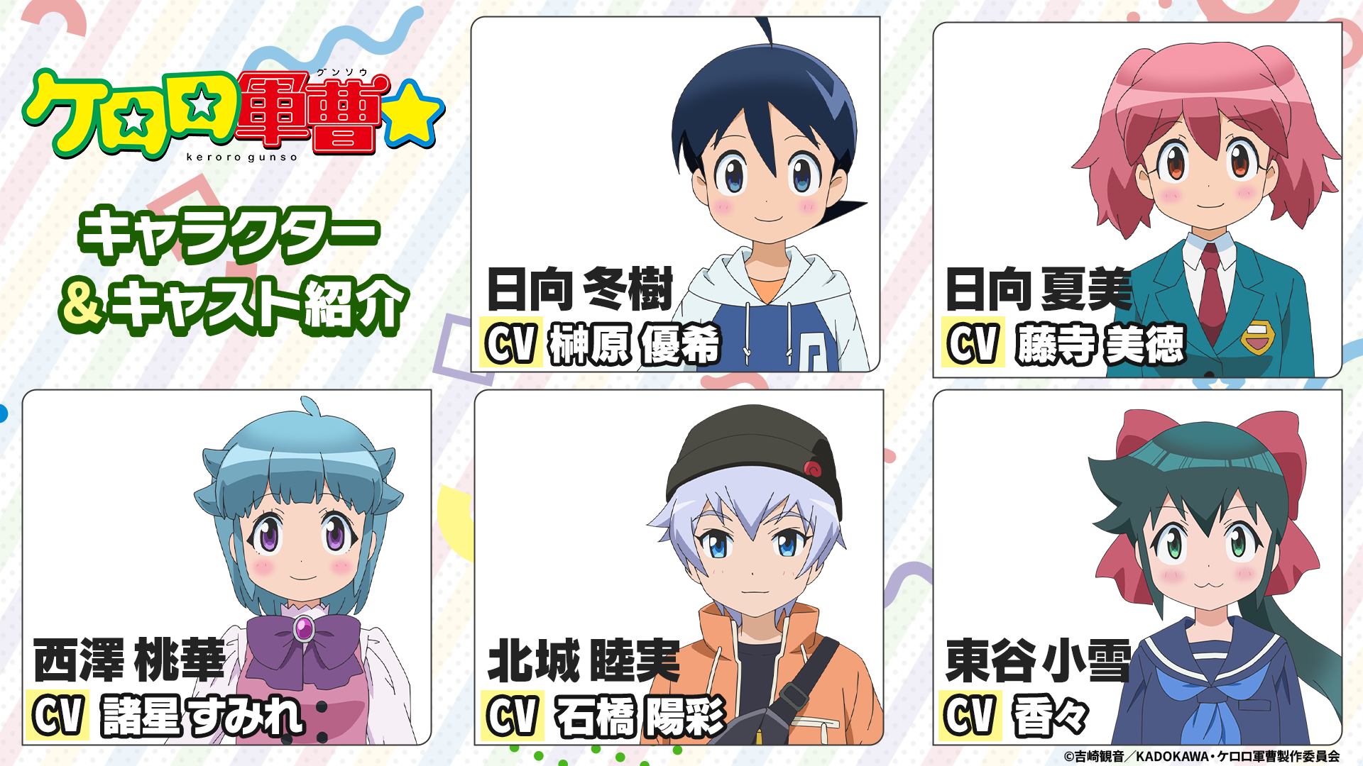 追加キャラクター&キャスト情報