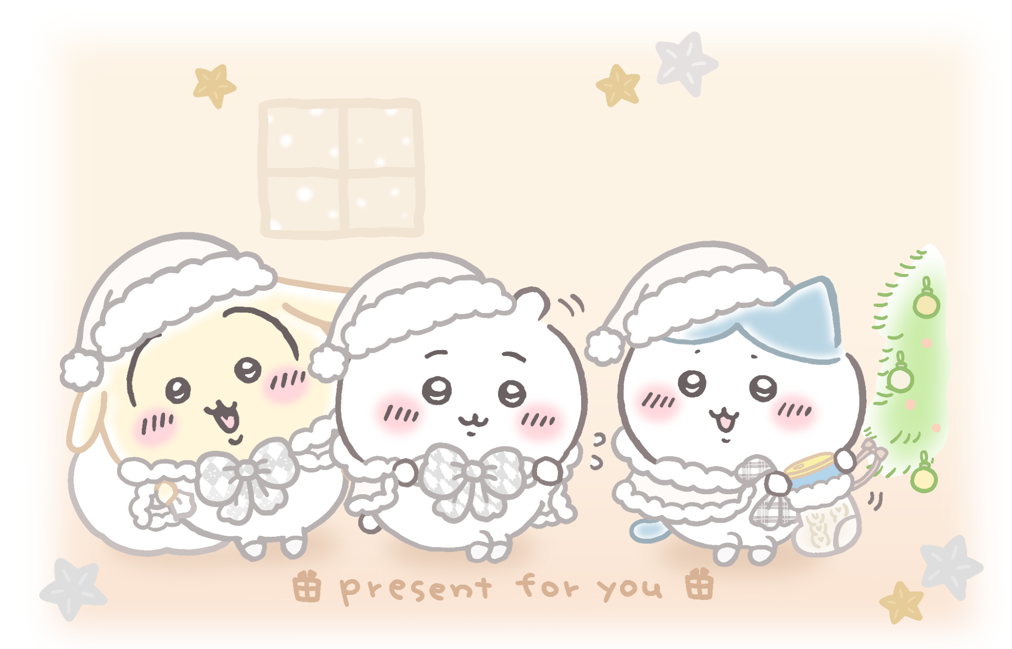 ちいかわパーク クリスマス限定グリーティングイメージ